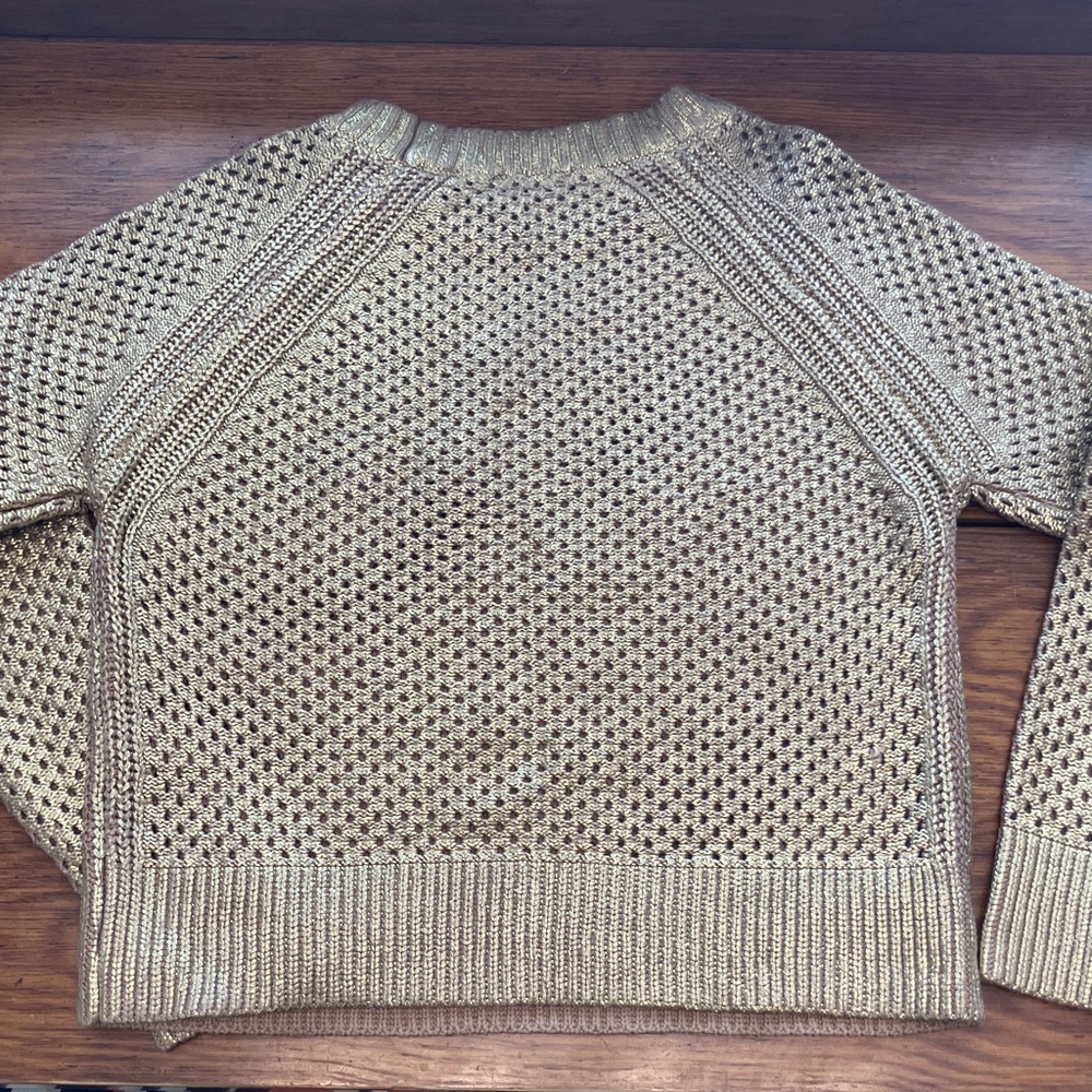 Tuckernuck Metallic Gold Sweater - Picture 4 of 4